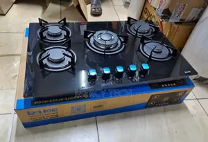 Bolesi Inbuilt 5-Burner Full Gas Cooker – Tempered