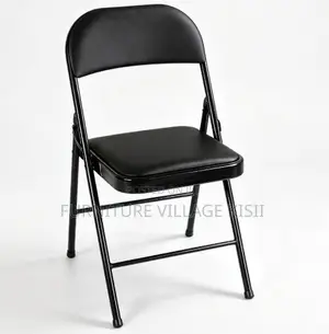 Office Chair; Black Leather Metallic Office Chair