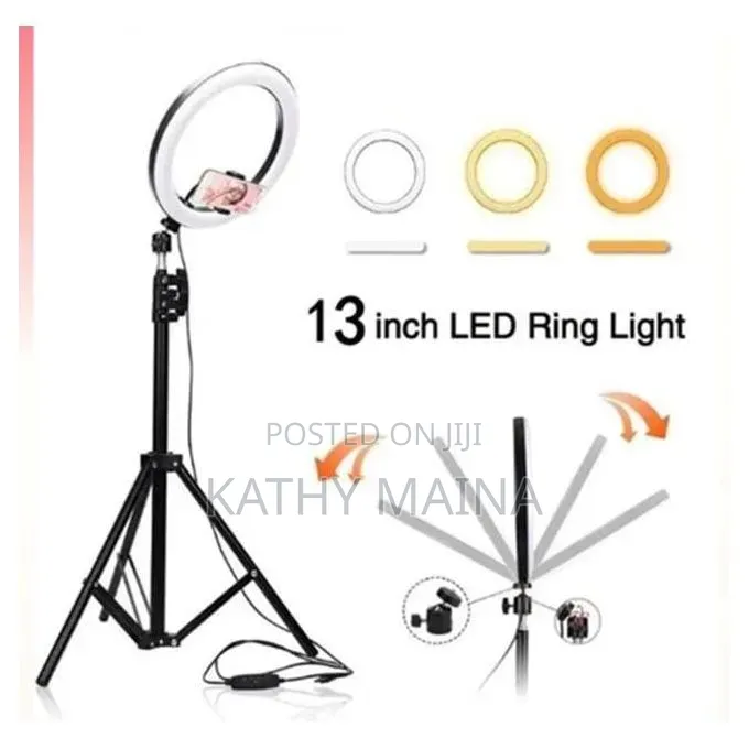 Bluetooth Enabled 13-Inch LED Ringlight Fill Light Featuring A