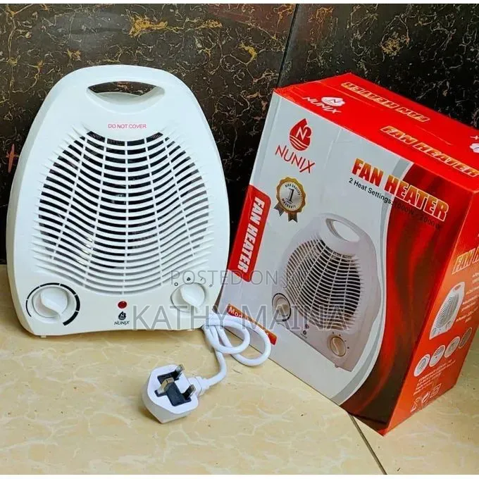 Portable Room Fan Heater With Two Heat Settings 1000w