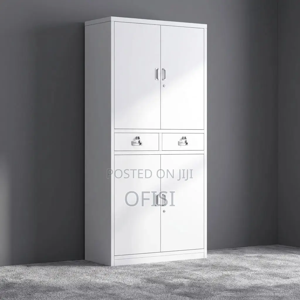 Office Cabinet; 4-Door Metal Document Cabinet