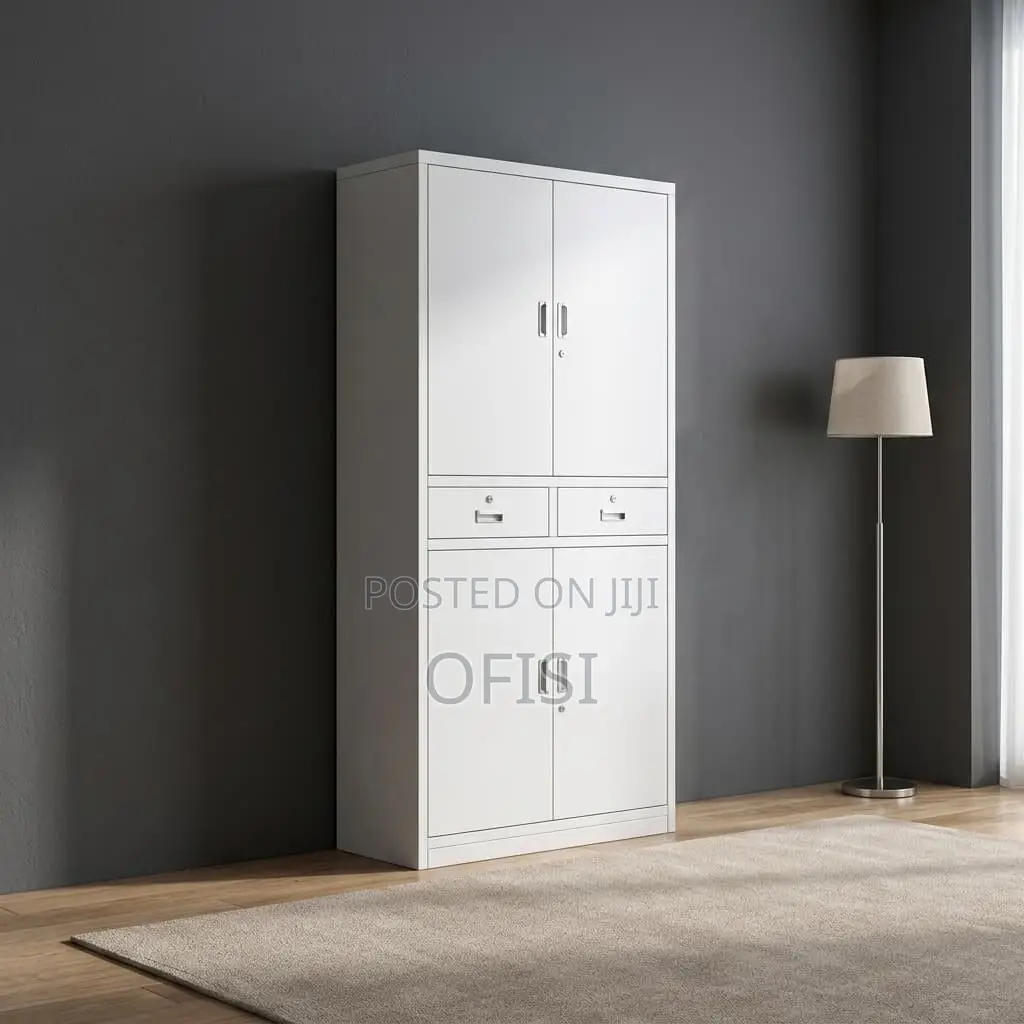 Office Cabinet; 4-Door Metal Document Cabinet
