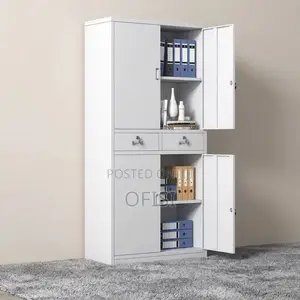 Office Cabinet; 4-Door Metal Document Cabinet