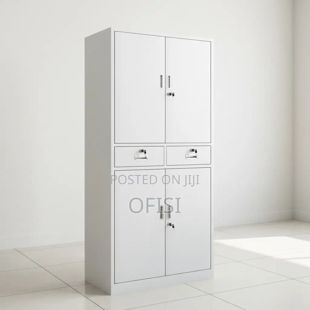 Office Cabinet; 4-Door Metal Document Cabinet