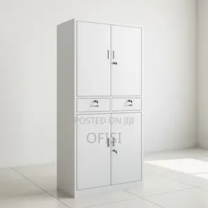 Office Cabinet; 4-Door Metal Document Cabinet