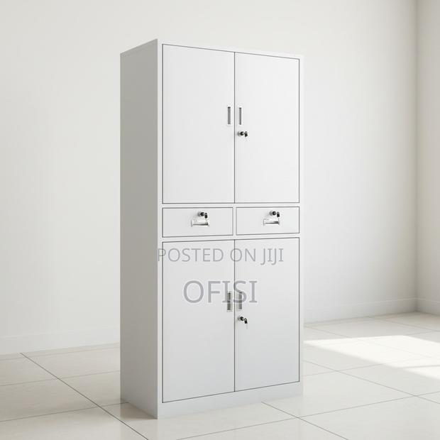 Office Cabinet; 4-Door Metal Document Cabinet