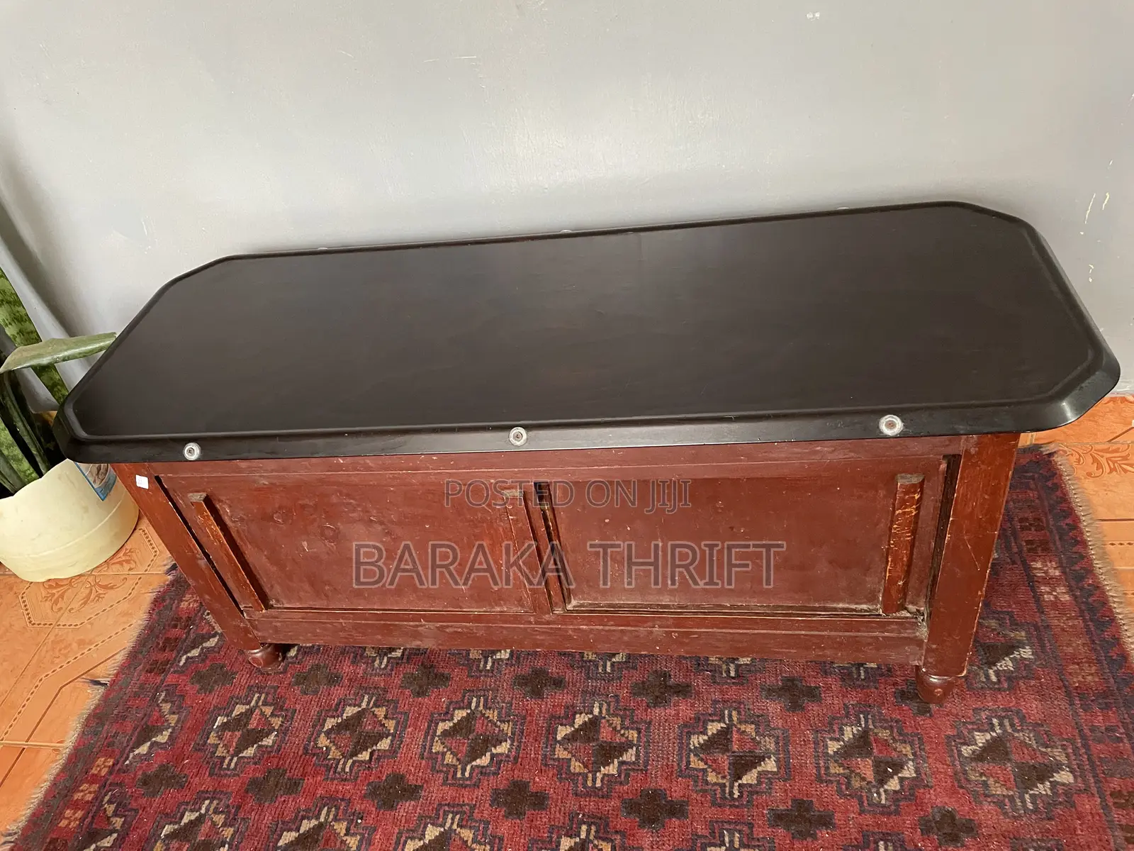 Wooden Hardtop Table With Storage and Wooden Storage Organiser