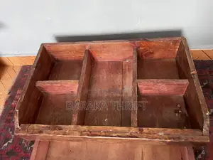 Wooden Hardtop Table With Storage and Wooden Storage Organiser