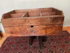 Wooden Hardtop Table With Storage and Wooden Storage Organiser