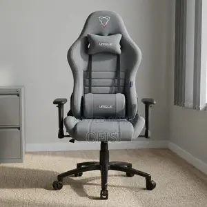 Gaming Chair; Grey Fabric Executive Gaming Chair