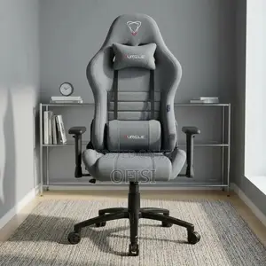 Gaming Chair; Grey Fabric Executive Gaming Chair