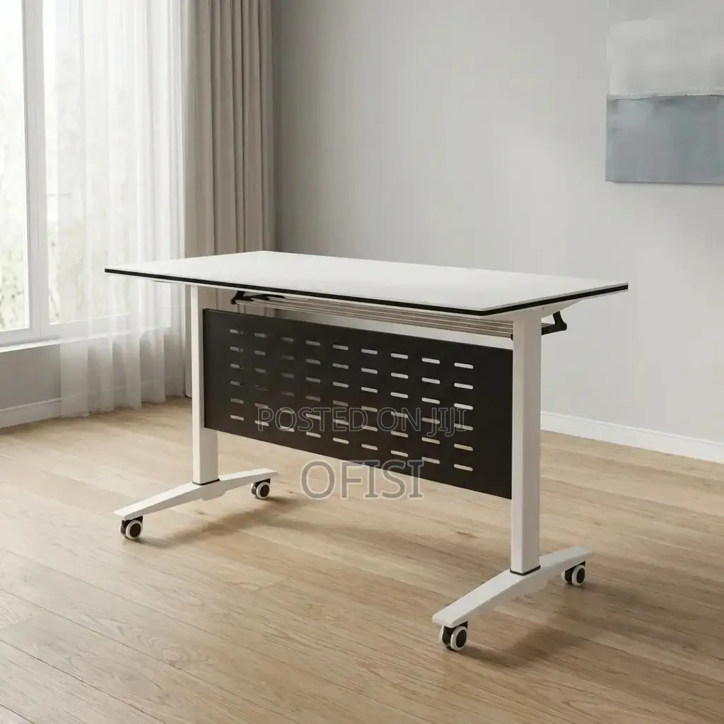 Foldable Table; 1.2m White Folding Conference Table