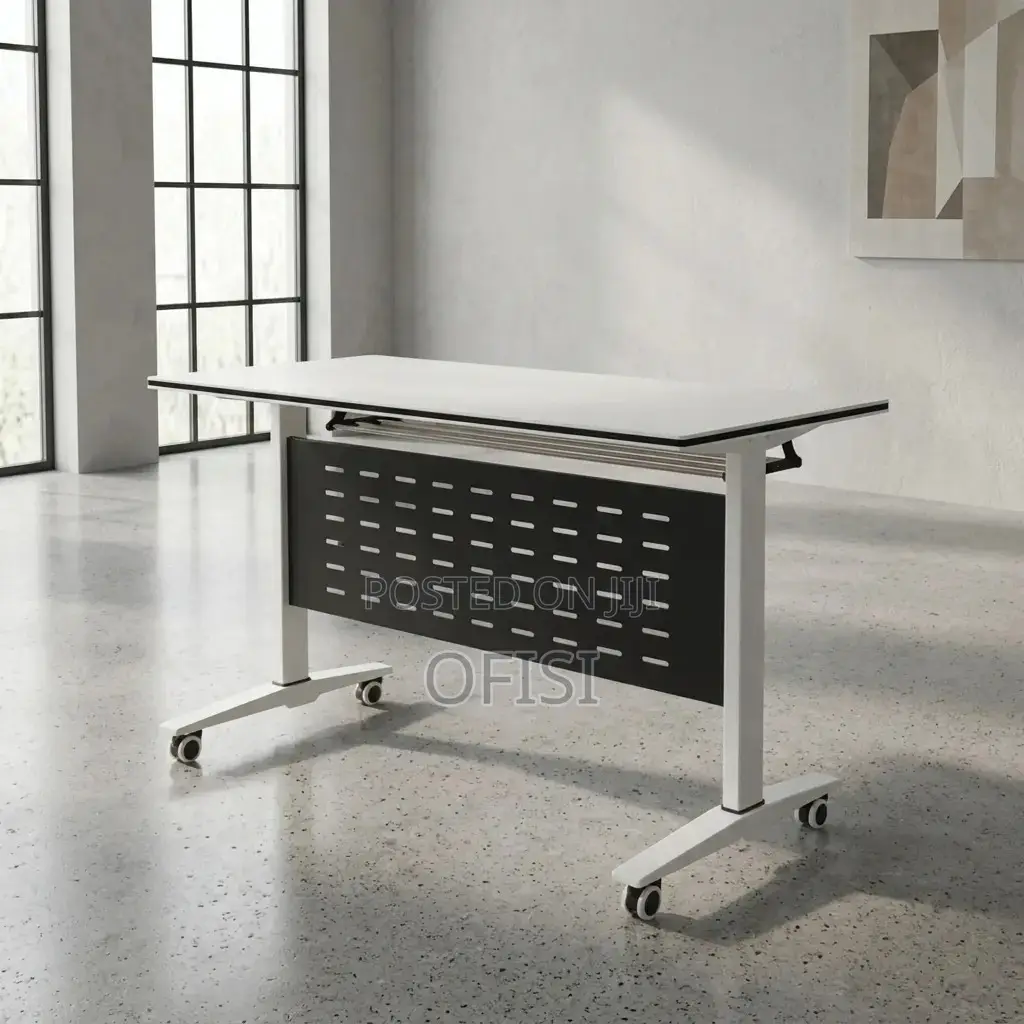 Foldable Table; 1.2m White Folding Conference Table