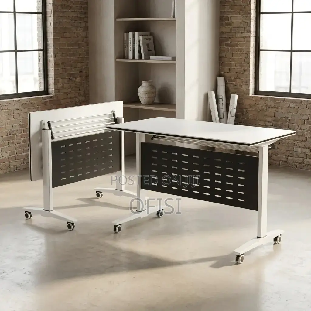 Foldable Table; 1.2m White Folding Conference Table