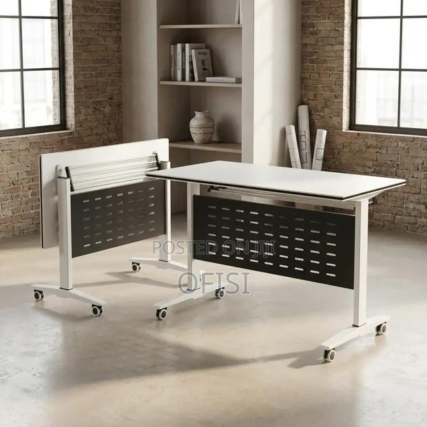 Foldable Table; 1.2m White Folding Conference Table