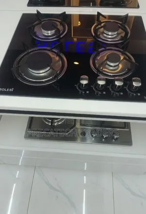 Bolesi 4 Burner Built-in Tempered Glass Gas Hob