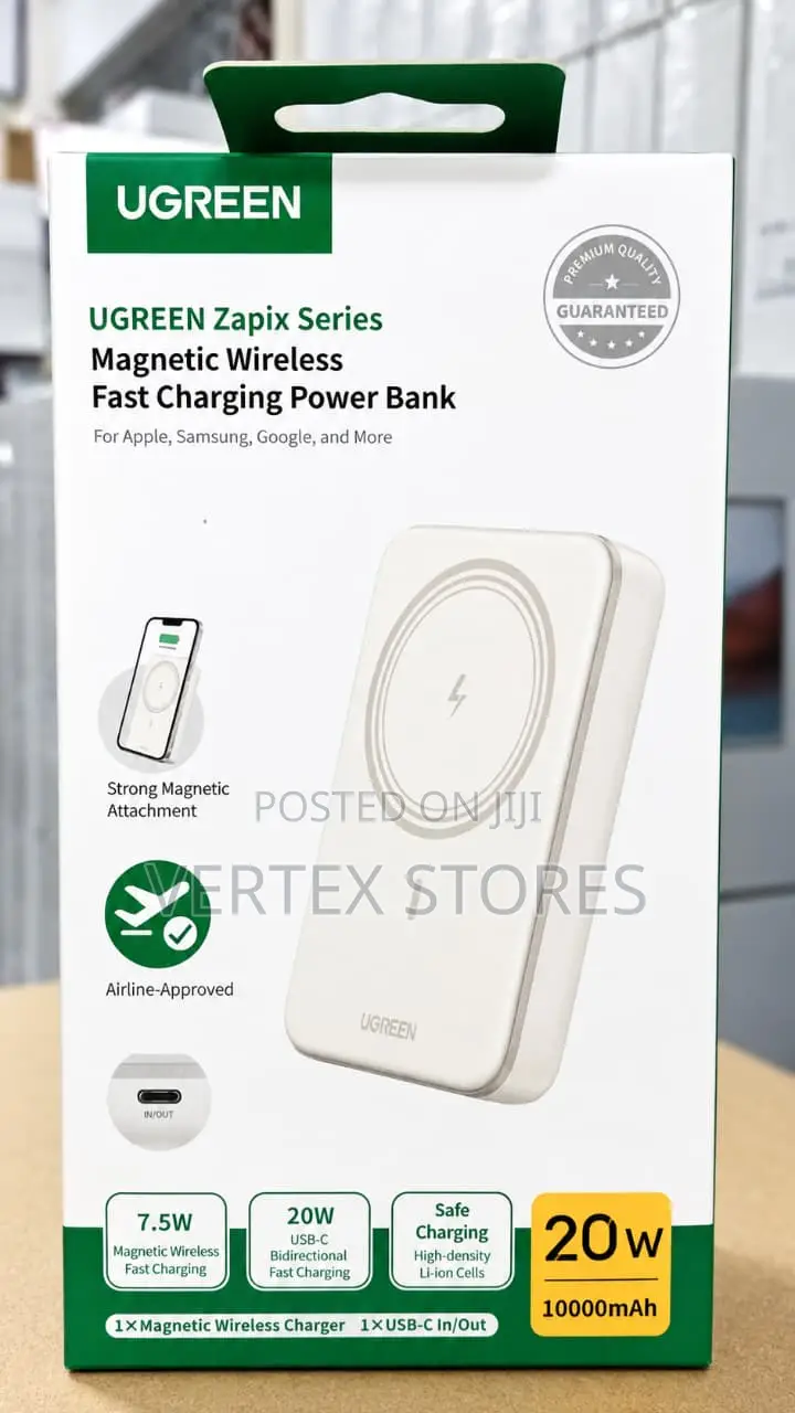 UGREEN MagFlow 10000mAh Magnetic Wireless Power Bank