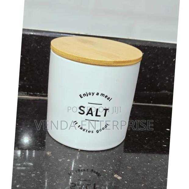 Salt Canister Ceramic - main view