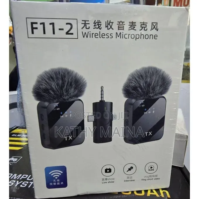 Wireless Lavalier Microphone,3 in 1 Microphone for Android/Camera,