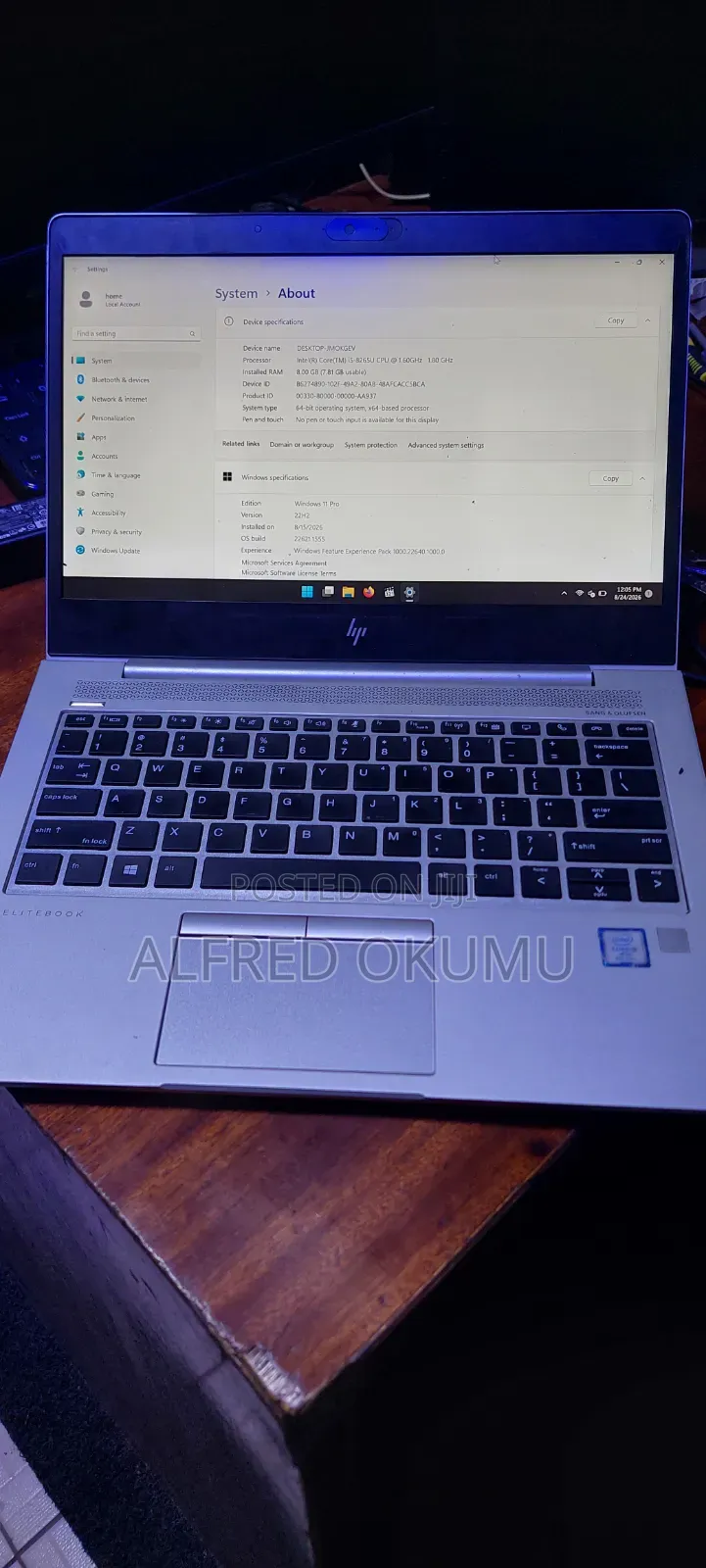 Laptop HP EliteBook 830 G6 8GB Intel Core i5 SSD 256GB