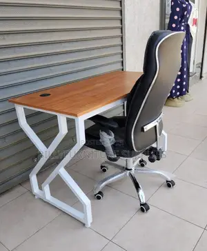 1.2M Modern Office Desk With X-Leg Frame