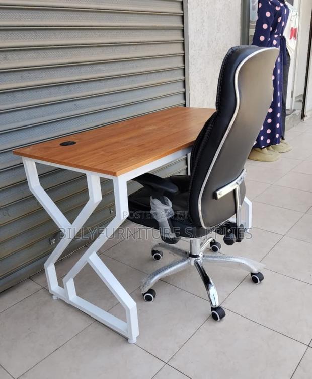 1.2M Modern Office Desk With X-Leg Frame