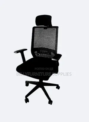 Executive Computer Chair With Headrest & Adjustable Arms