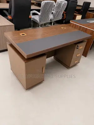 Executive Office Desk With Side Storage