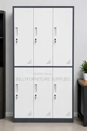6-Door Steel Office Locker Cabinet