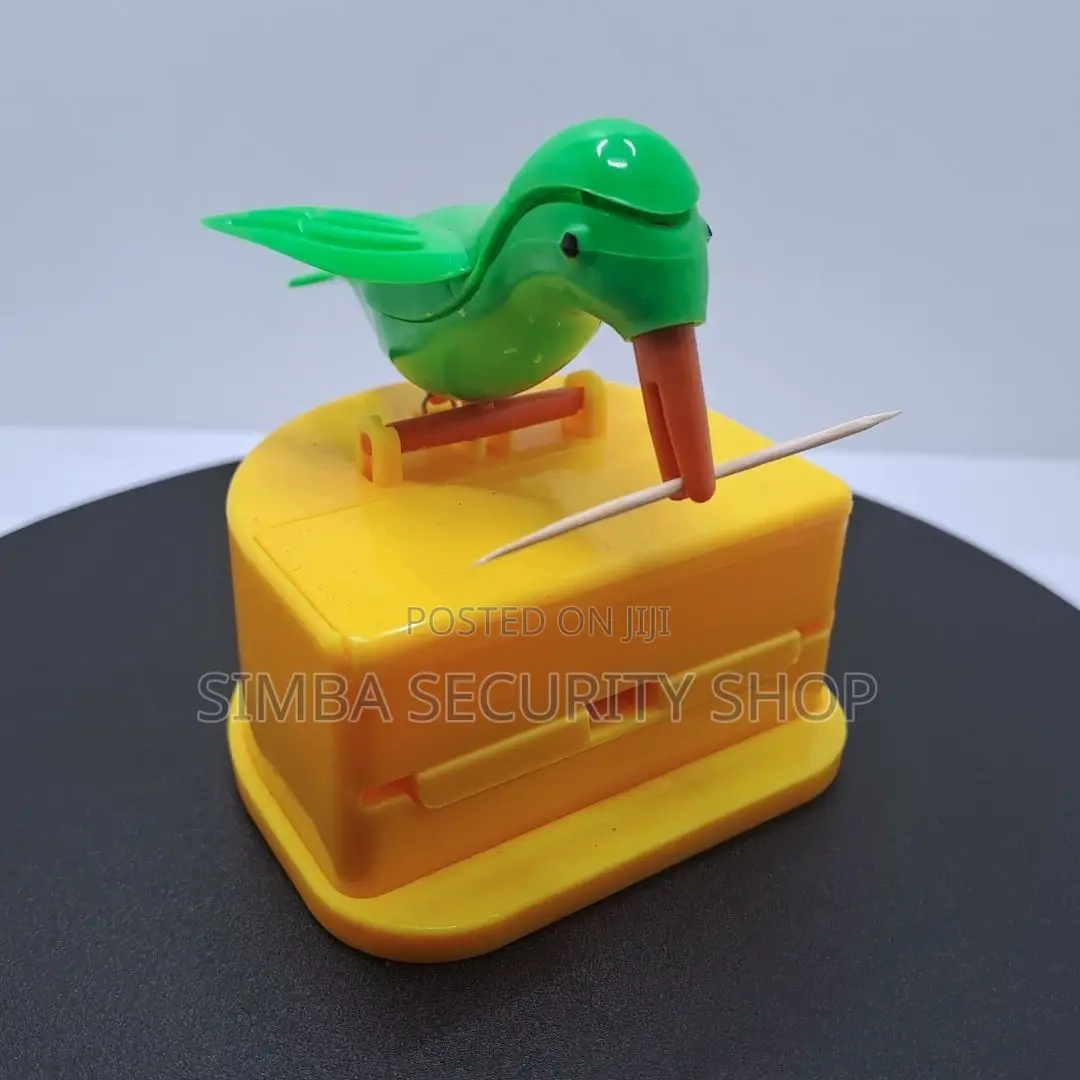 Automatic Cute Little Bird Toothpick Holder Dispenser Decoration Box