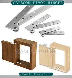 Shows 360-Degree Stainless Steel Concealed Door Pivot Hinges 3" and 4"