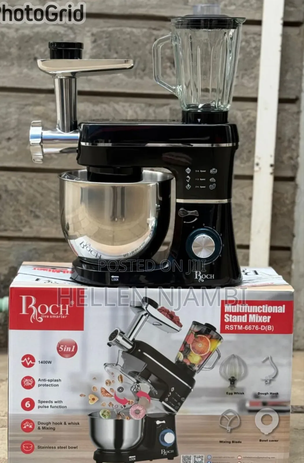 5 in 1 Roch Multifunctional Stand Mixer