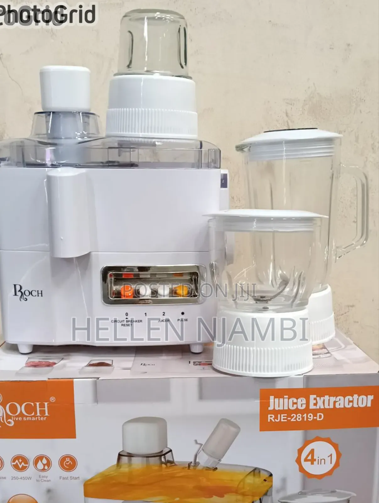 4 in 1 Roch Juicer Chopper Blender and Grinder