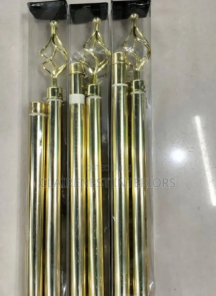 Durable Quality Above Every Window Bronze and Gold Adjustable Rods