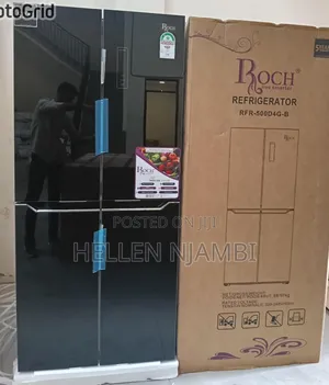 Roch 421 Litres  GLASS FOUR DOOR Refrigerator RFR-500D4G-B