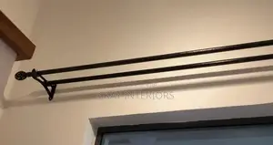 Quality Powder Coated Curtain Rods for a Clean Finish.