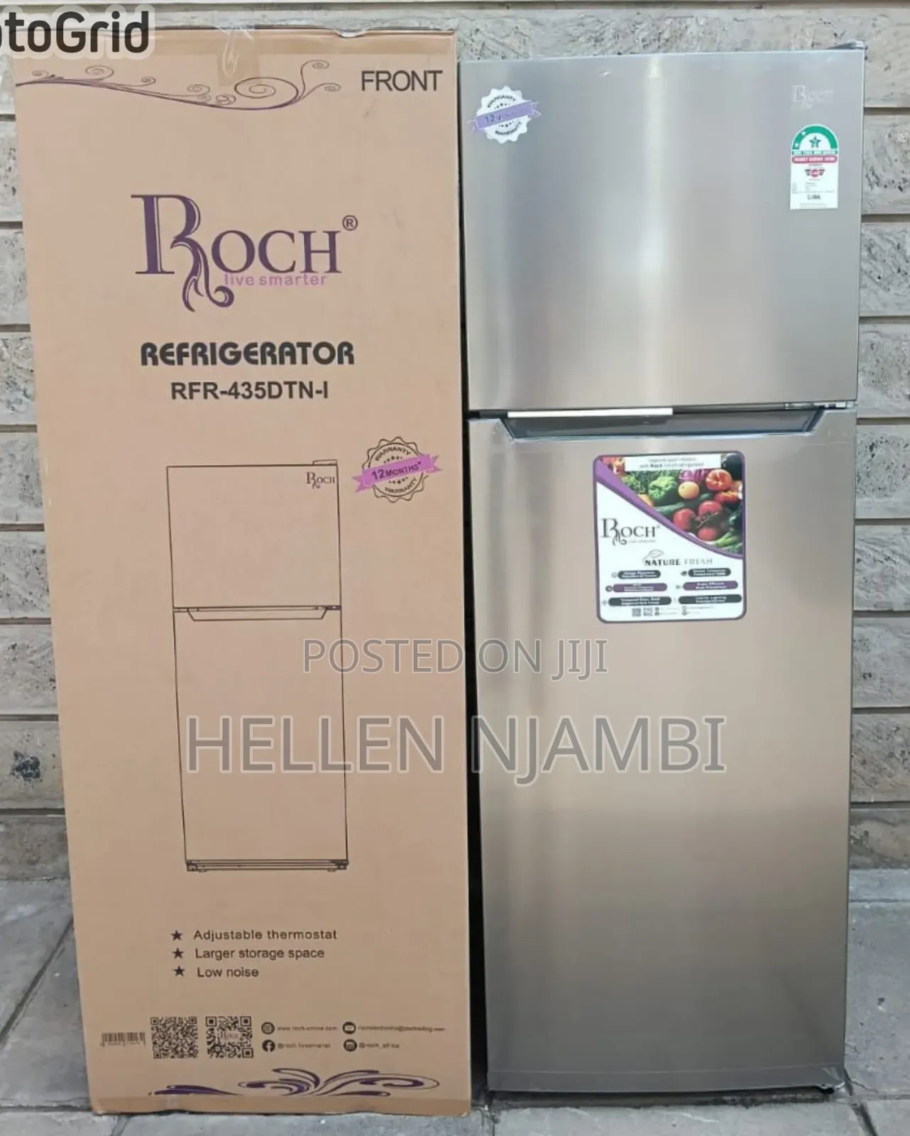Roch RFR-435-DT-I 2 Door No Frost (348 Litres )