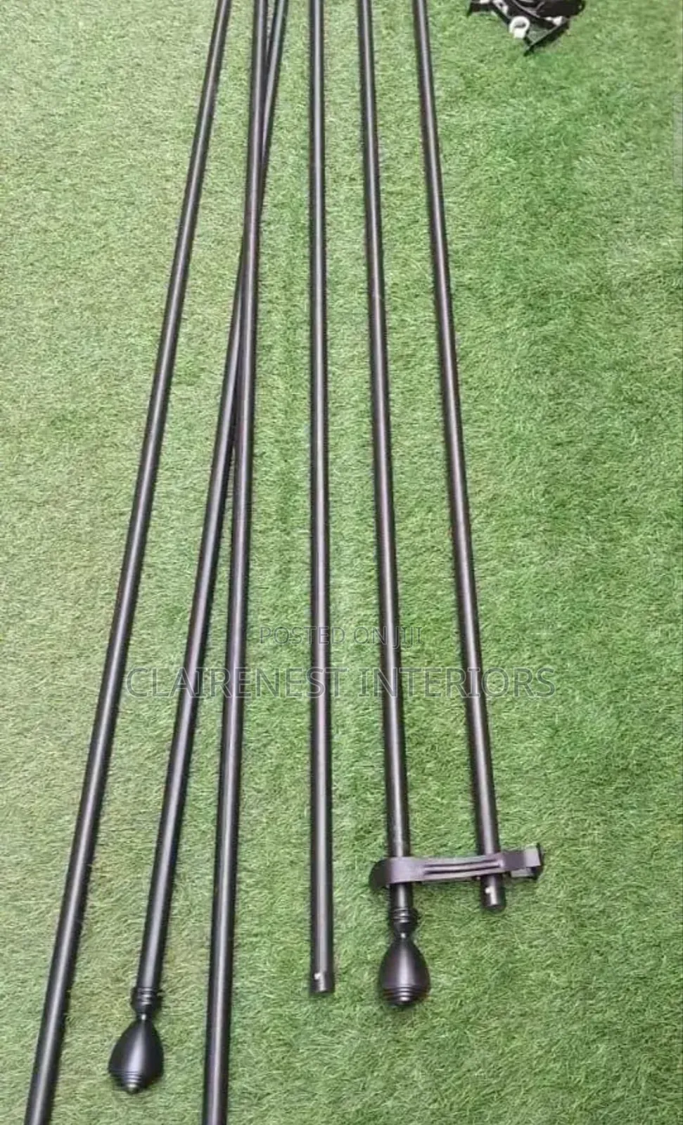 Durable Support With Sleek Design Powder Coated Curtain Rods