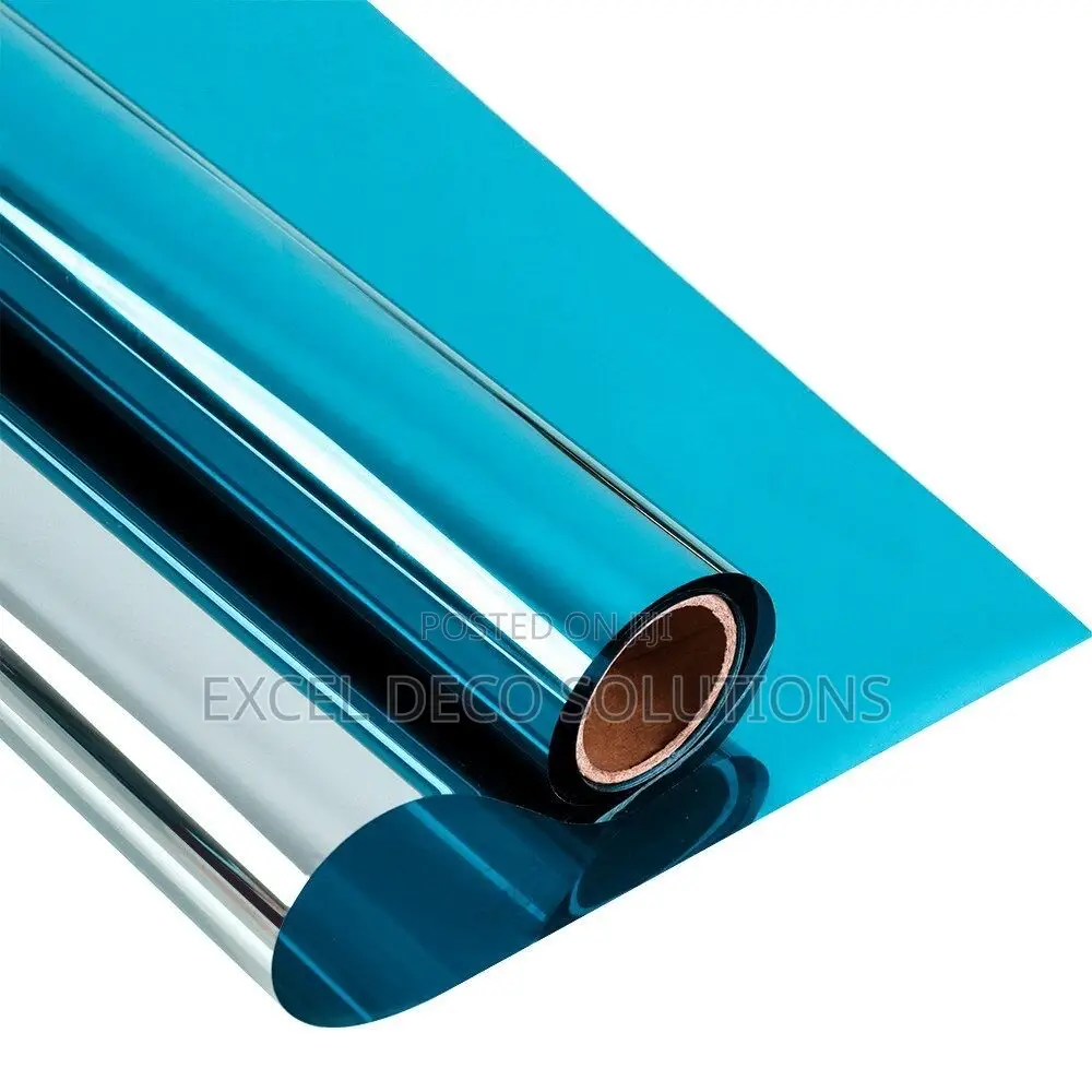 Blue One Way Window Film - Extra Sun Shade Privacy