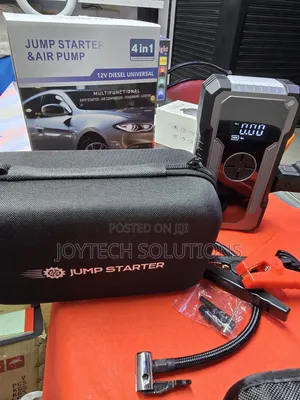 12V Universal Car Jump Starter, Air Pump, Power Bank & LED Light