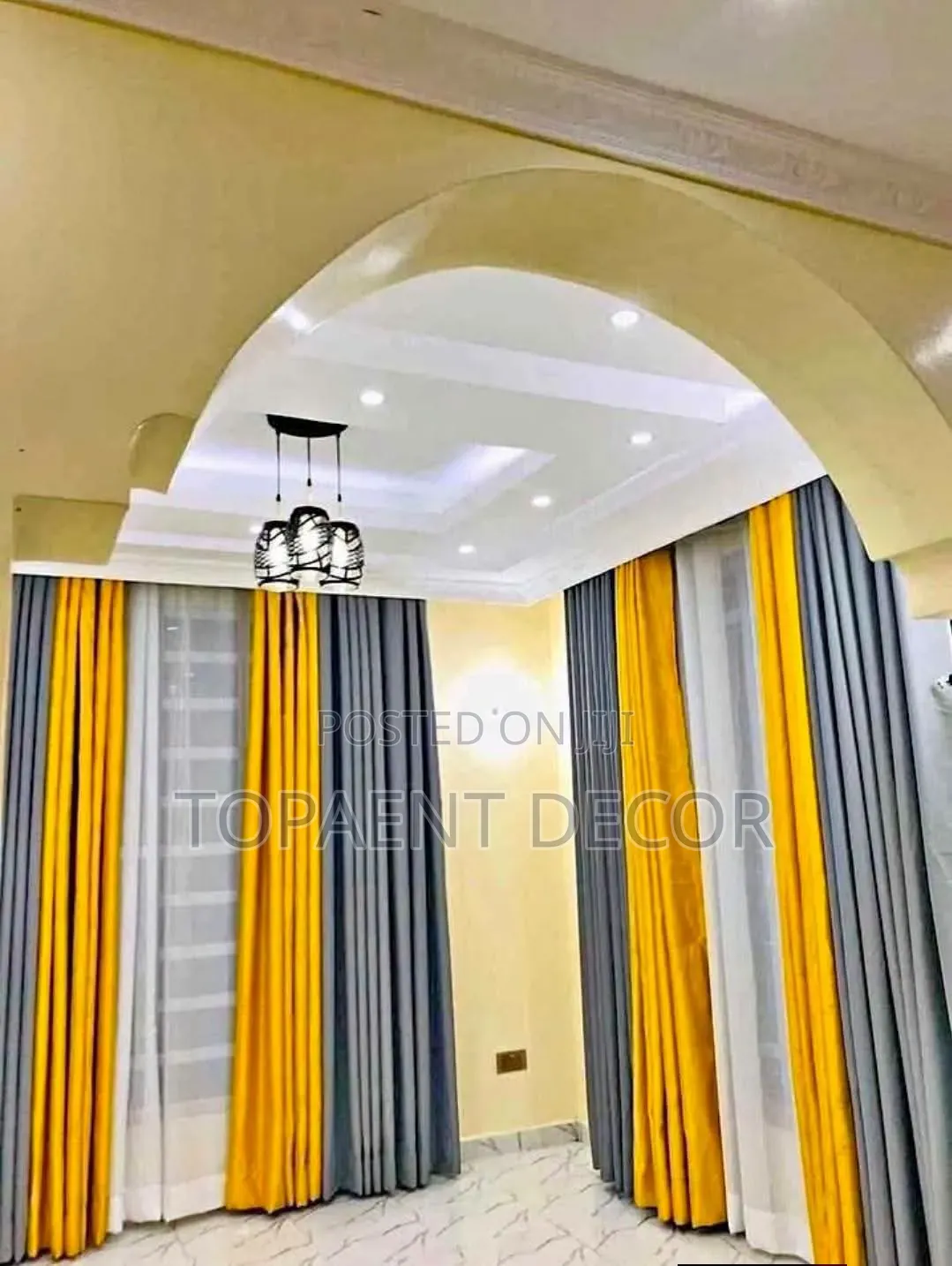 York Yellow Curtains for General House Window Privacy