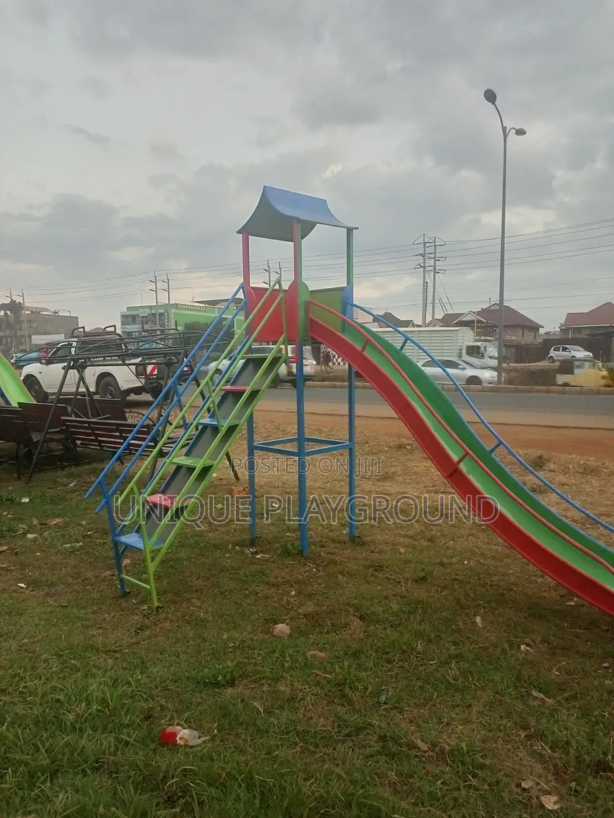 School, Hotels, Church Outdoor Kids Playground Swings Set and Sliders