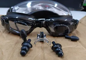 Anti-Fog UV Protection Swimming Goggles With Ear & Nose Plugs