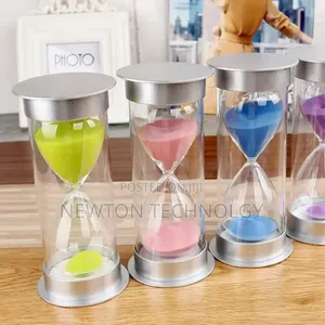 💚60mins Silver Cover Decorative Hour Glass