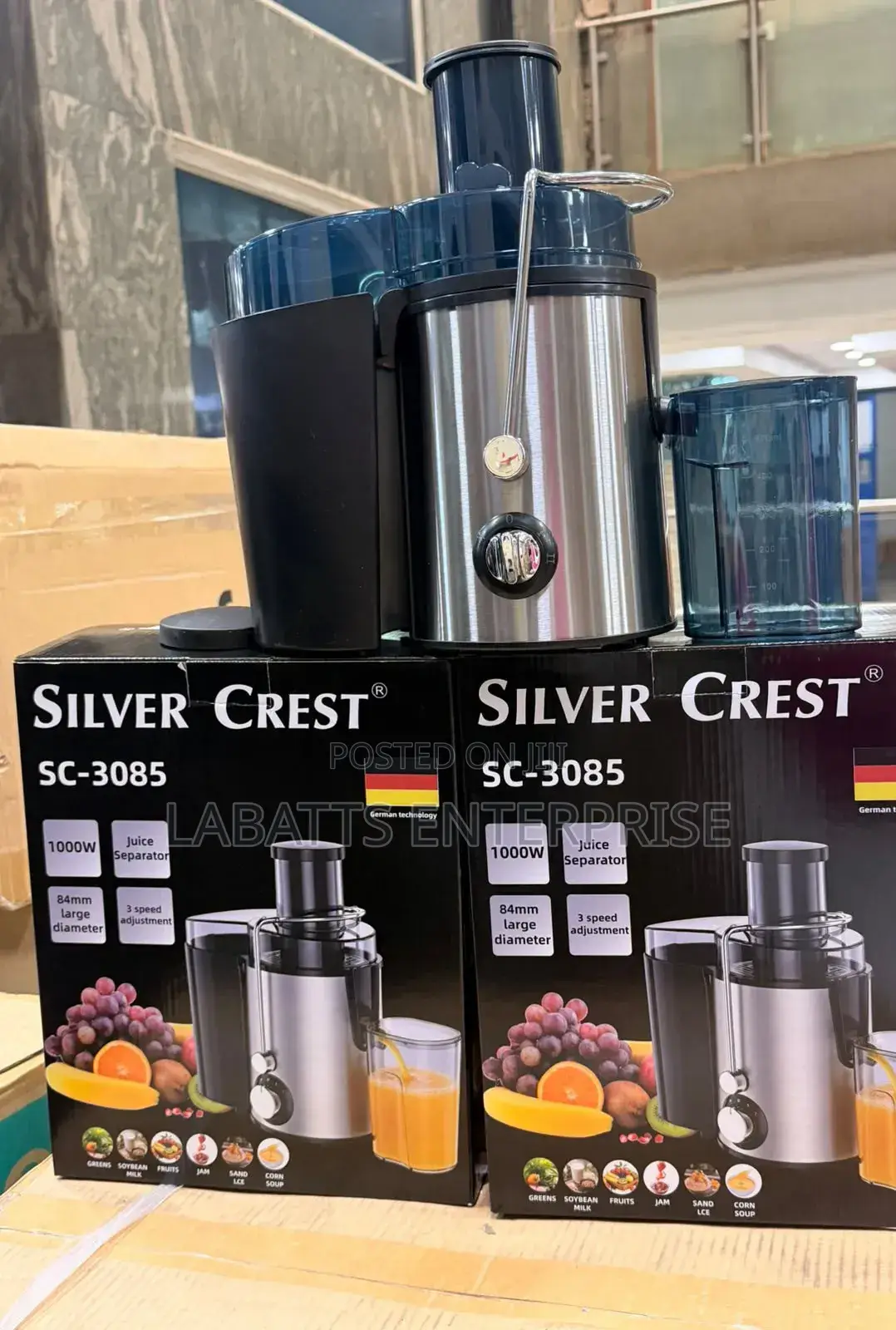 Silvercrest 1000w Juicer / Juice Extractor