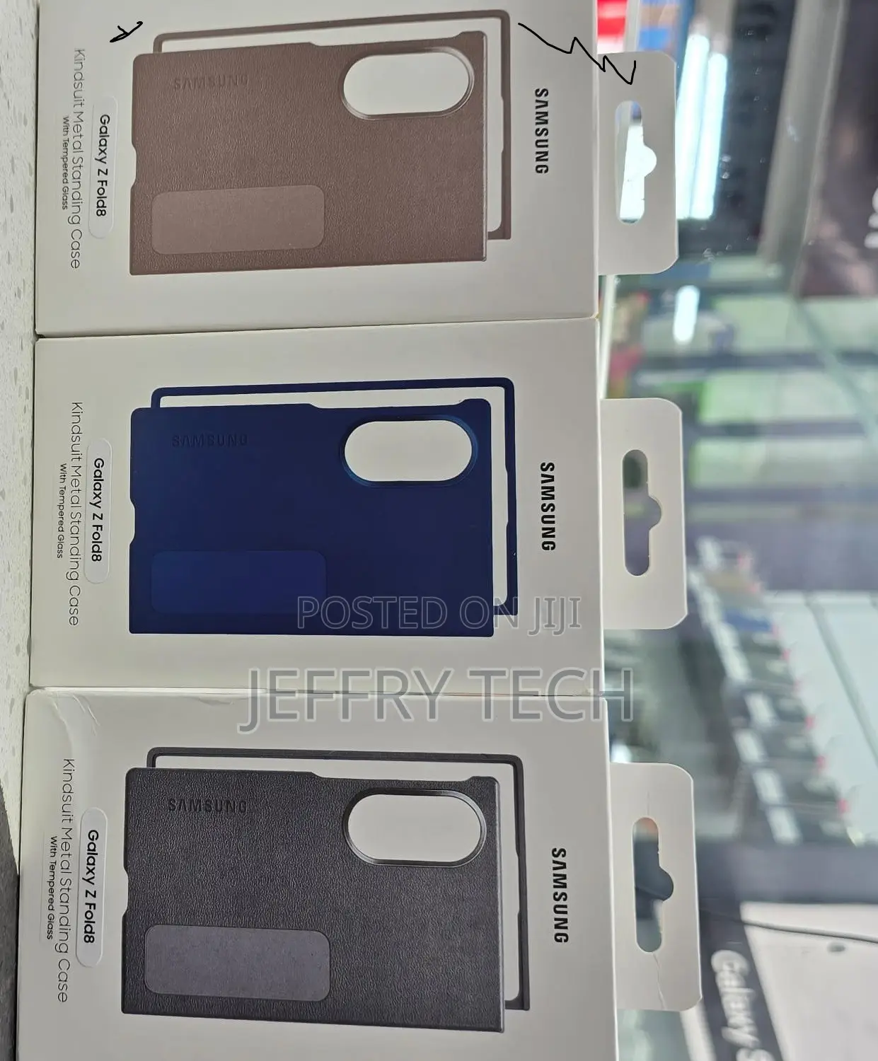 Protective Kindsuit Metal Standing Case for Samsung Galaxy Fold 8
