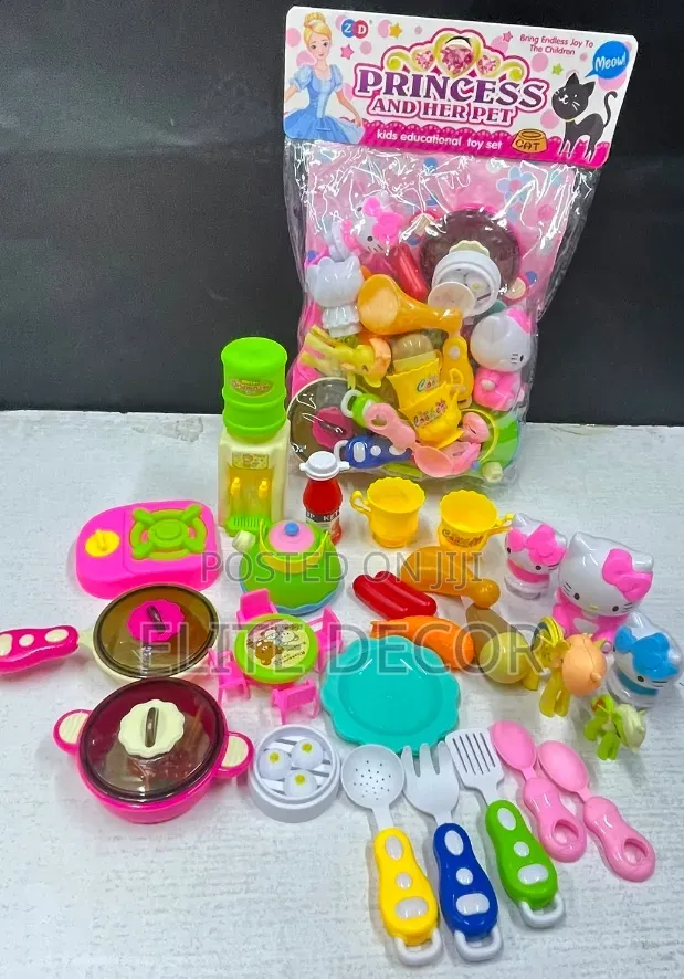 Princess Kitchen Play Set – Kids Pretend Cooking Toy