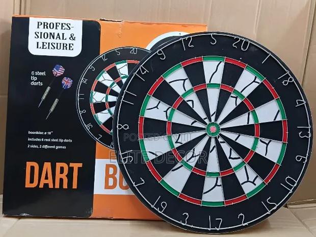 18 Inches Double-Sided Flocked Iron Numbers Dart Board - main view