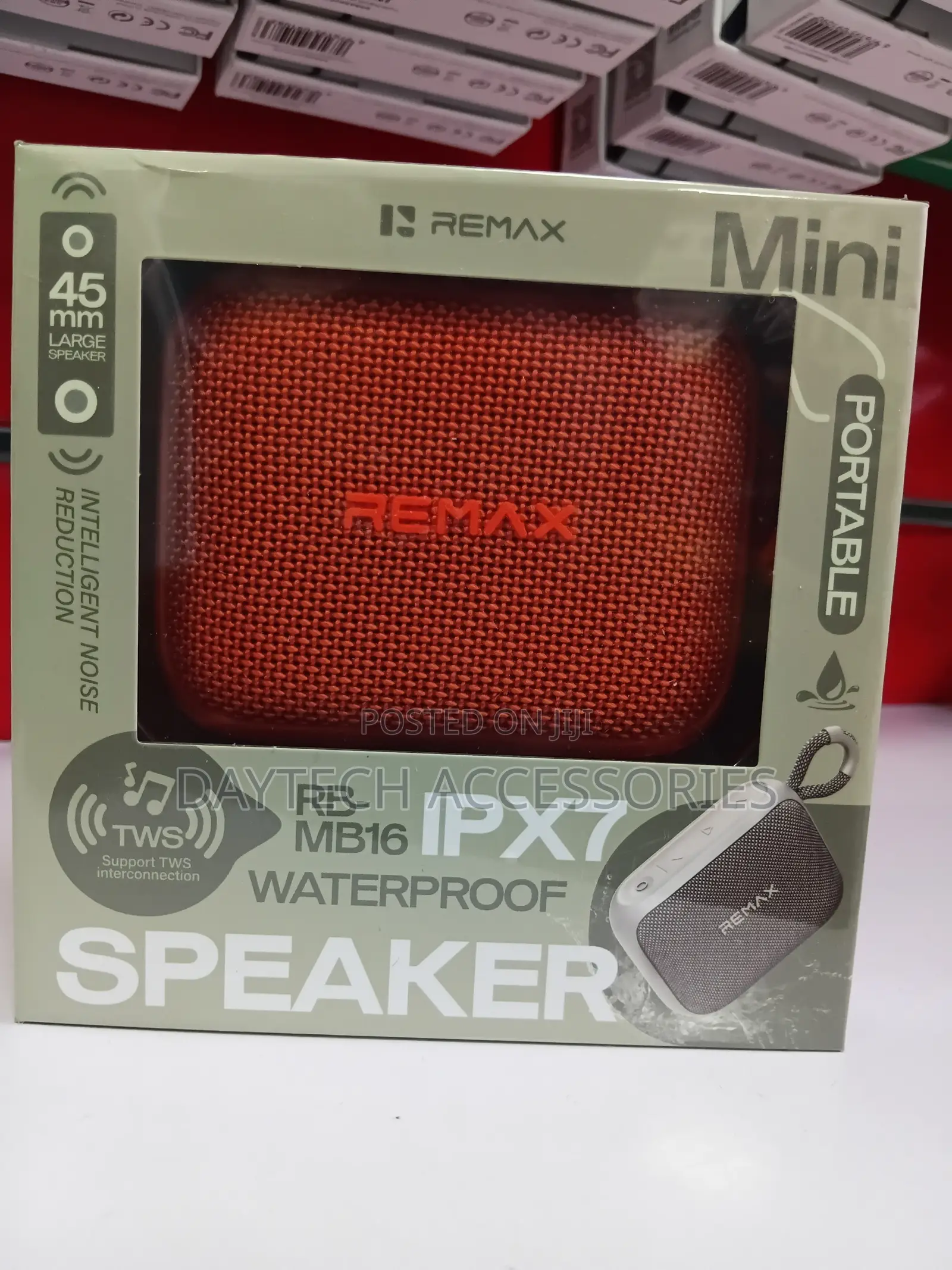 REMAX RB-MB16 Wireless Speaker Bluetooth 6.0 IPX7 Waterproof 1800mAh.