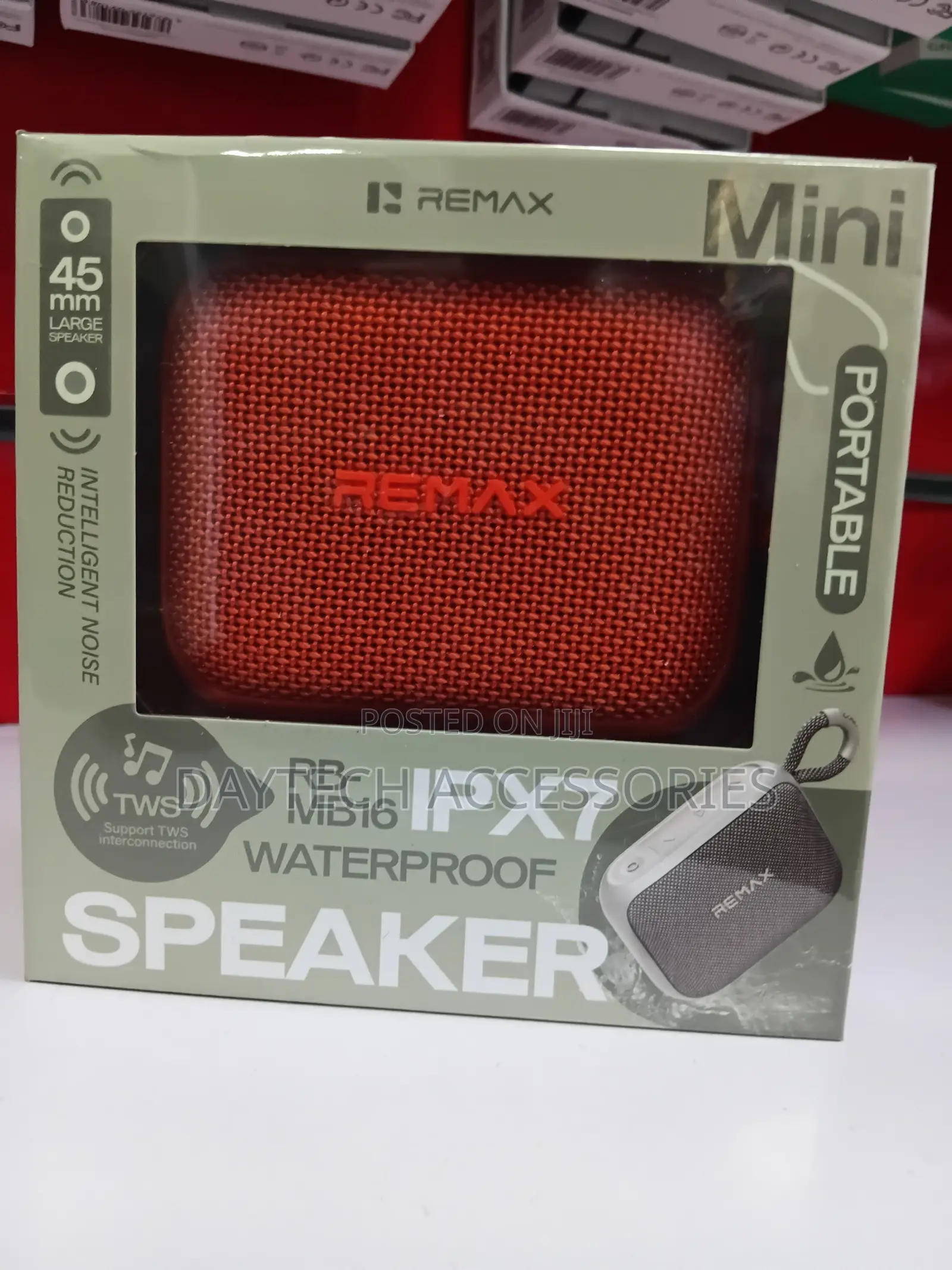 REMAX RB-MB16 Wireless Speaker Bluetooth 6.0 IPX7 Waterproof 1800mAh.